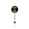 Key Chain Plastic Abs Modern Art Billiard Patch Retractable Rotating Id Back Clip Glue Puller