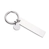 Key Chain Stainless Steel Long Round Fashion Geometric Electroplated Pendant Accessories
