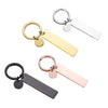 Key Chain Stainless Steel Long Round Fashion Geometric Electroplated Pendant Accessories