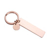 Key Chain Stainless Steel Long Round Fashion Geometric Electroplated Pendant Accessories