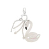 Key Pendant Jewelry Acrylic Titanium Steel Crystal Little Swan Hair Ball Pattern Semimanual Cute Animal Style