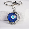 Key Ring Pendant Metal Fashion Stars Sun And Moon Clouds Cosmic Electroplated