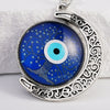 Key Ring Pendant Metal Fashion Stars Sun And Moon Clouds Cosmic Electroplated