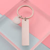 Keychain Accessories Stainless Steel Rectangular Heart Love Pendant