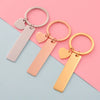 Keychain Accessories Stainless Steel Rectangular Heart Love Pendant
