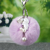 Keychain Metal Plush Fur Ball Women's Creative Bag Pendant