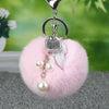 Keychain Metal Plush Fur Ball Women's Creative Bag Pendant