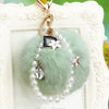 Keychain Metal Plush Fur Ball Women's Creative Bag Pendant