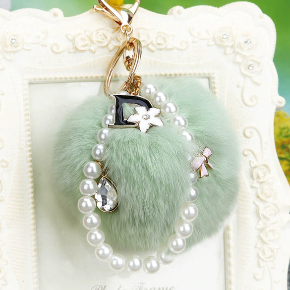 Keychain Metal Plush Fur Ball Women's Creative Bag Pendant