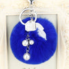 Keychain Metal Plush Fur Ball Women's Creative Bag Pendant