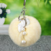 Keychain Metal Plush Fur Ball Women's Creative Bag Pendant