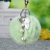 Keychain Metal Plush Fur Ball Women's Creative Bag Pendant
