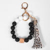 Keychain Pendant Silicone Beaded Tassel Plastic Resin