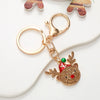 Keychain Pendant Zinc Alloy Christmas Tree Electroplated With Christmas Style