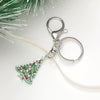 Keychain Pendant Zinc Alloy Christmas Tree Electroplated With Christmas Style
