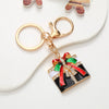 Keychain Pendant Zinc Alloy Christmas Tree Electroplated With Christmas Style
