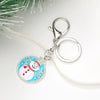Keychain Pendant Zinc Alloy Christmas Tree Electroplated With Christmas Style