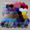Keychain Plush Pu Leather Unicorn Fur Ball