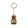 Keychain Pvc Soft Rubber Cartoon Solar System Galaxy Capybara Double Sided Glass Ball