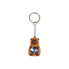 Keychain Pvc Soft Rubber Cartoon Solar System Galaxy Capybara Double Sided Glass Ball