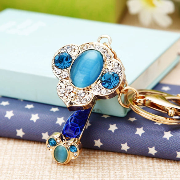 Keychain Zinc Alloy Cross Rhinestone Modern Art Creative