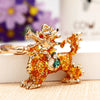 Keychain Zinc Alloy Cross Rhinestone Modern Art Creative