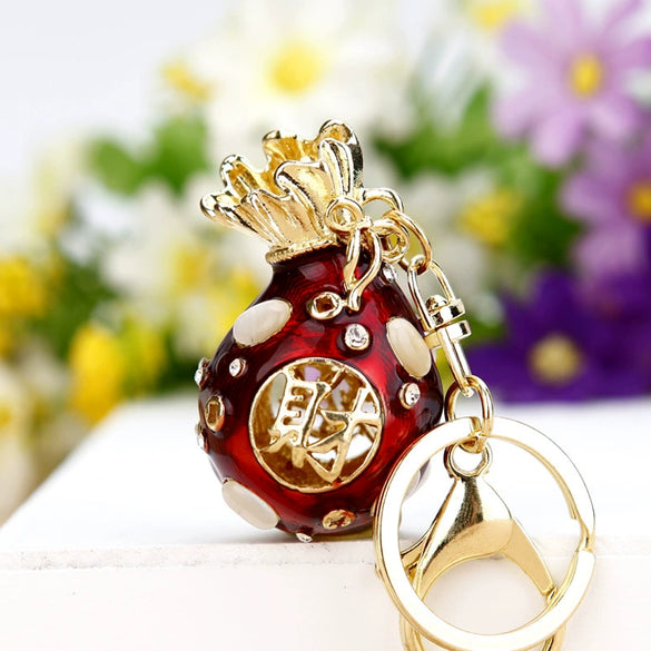 Keychain Zinc Alloy Cross Rhinestone Modern Art Creative