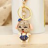 Keychain Zinc Alloy Cross Rhinestone Modern Art Creative