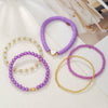 Kids' Bracelet Set Alloy Glass Polymer Clay Pearl Geometric Handmade