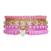 Kids' Bracelet Set Alloy Glass Polymer Clay Pearl Geometric Handmade