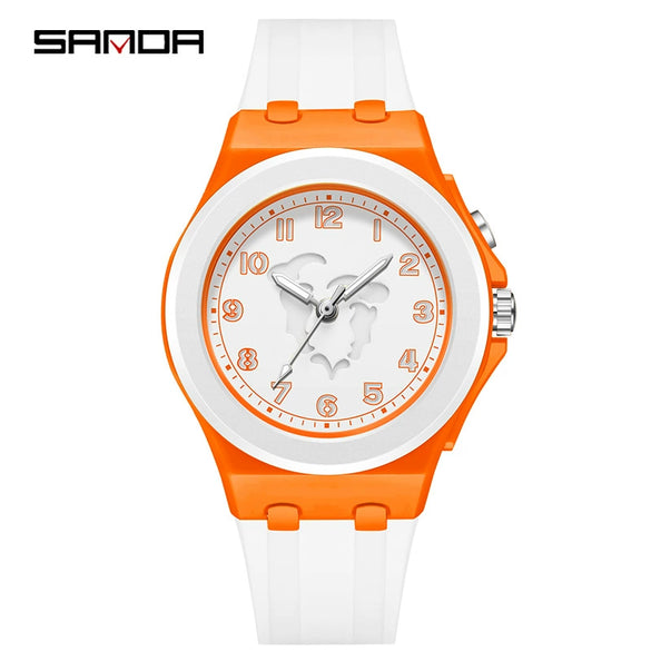 Kids Digital Watch Versatile Casual Minimalist Style Twelve Constellations Abs Case Tpu Strap Round Dial