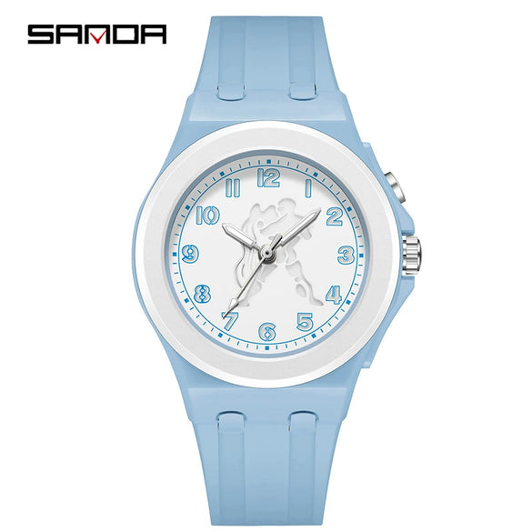 Kids Digital Watch Versatile Casual Minimalist Style Twelve Constellations Abs Case Tpu Strap Round Dial