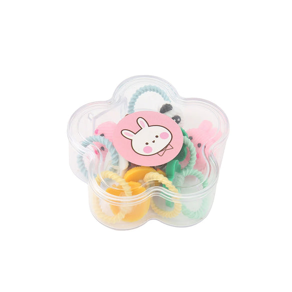 Kids Hair Accessories Set Alloy Rubber Band Electroplated For Little Girls