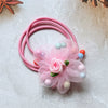 Kids Hair Tie Mesh Flower Mixed Materials Handmade