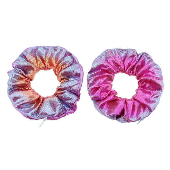 Kids' Handmade Cloth Round Hair Ring Headband With Laser Gradient And Bronzing
