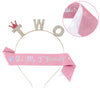 Kids Headband And Shoulder Strap Twopiece Set Glitter Cloth Zinc Alloy Semimanual And Semimechanical