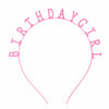 Kids Headwear Hair Accessories Alloy Headband With Birthday Girl Pattern Electroplated