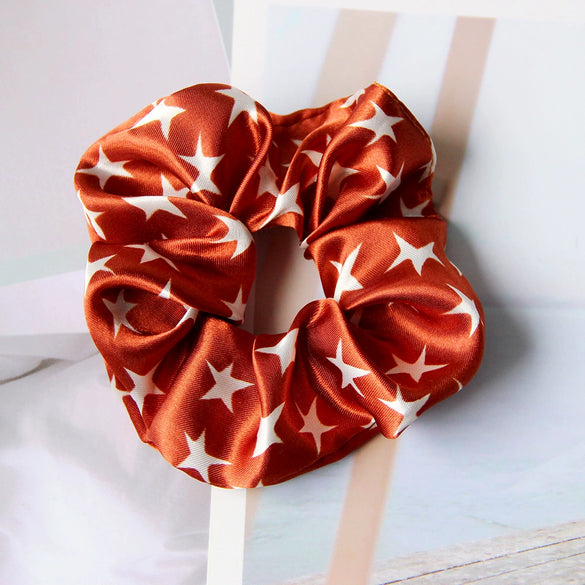 Knitted Cloth Hair Tie With Fivestar Pattern Cartoon Style