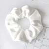 Knitted Fabric Large Intestine Hair Ring Striped Solid Color