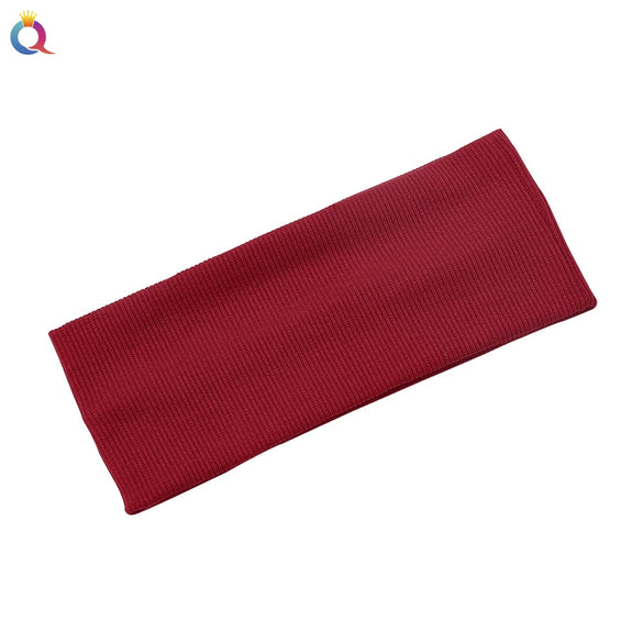 Knitted Hair Band Thread Cotton Sweatabsorbent Breathable Mixed Color Plaid Women's Yoga Headband