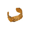 Knock Fold Pattern Wide Exaggerated Women Titanium Steel Bracelet With Electroplating