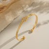 Knotted Ball Bracelet Stainless Steel Jewelry With Electroplating In Internet Celebrity Style