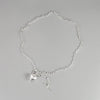 Korea Retro 925 Sterling Silver Heart Necklace Female Ot Buckle Necklace Wholesale