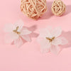 Korea White Frosted Resin Flower Bohemian Style Earrings Wholesale Gooddiy