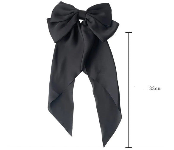 Korean Big Bow Floral Long Ribbon Hairpin Wholesale Gooddiy