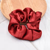 Korean Pure Color Mercerized Satin Hair Ring Handmade Cloth Ponytail Hair Rope Wholesale Gooddiy