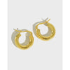 Korean S925 Sterling Silver Geometric Circle Earrings Wholesale