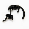 Korean Style Cute Long Tail Leopard Small Leopard Piercing Animal Earrings Creative Simple Earrings Wholesale