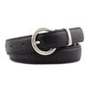Korean Style Imitation Leather Women Decorative Pin Buckle Belt Fashion All Match Pants Round Buckle Belt