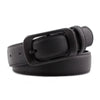 Korean Style Imitation Leather Women Decorative Pin Buckle Belt Fashion All Match Pants Round Buckle Belt